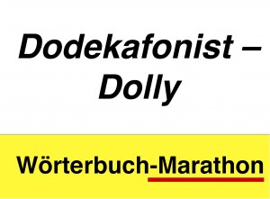 Startnummer für den Wörterbuchmarathon